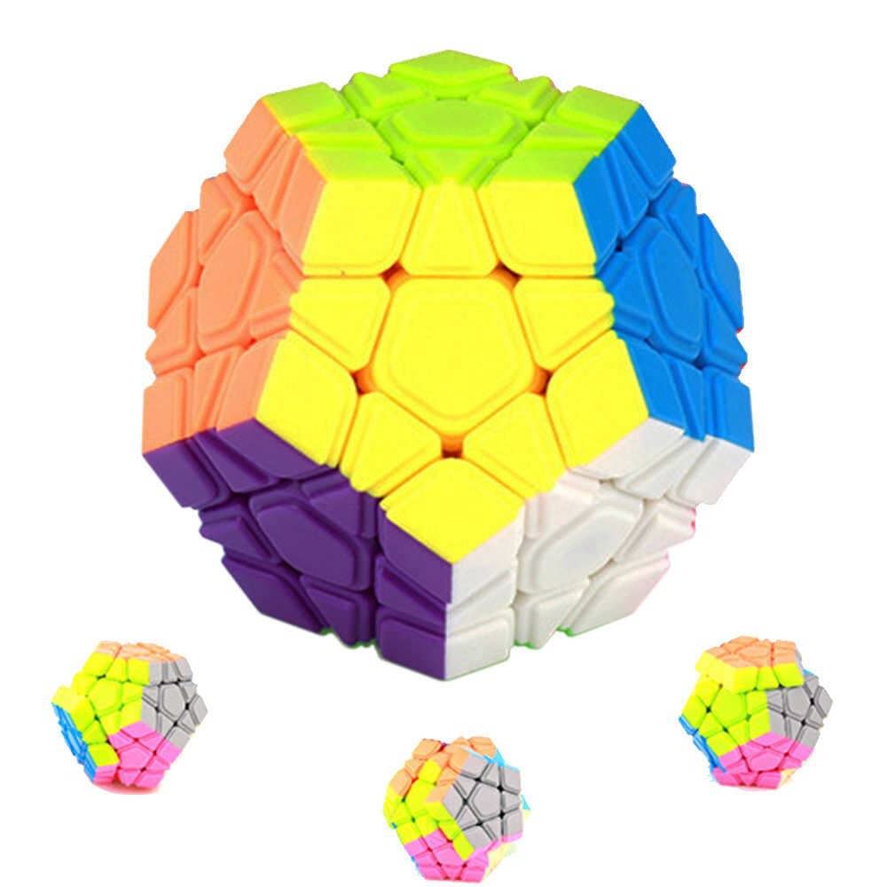 Đồ Chơi Rubik Megaminx Biến Thể 12 Mặt Xoay Trơn 3x3 - Không Viền Lồi