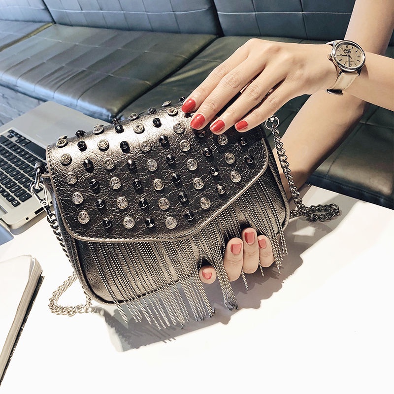 Túi Xách Nữ Đeo Chéo Dây Mắc Xích Thời Trang
