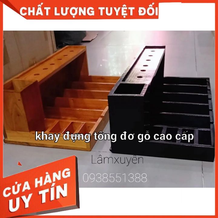 Khay gỗ đựng tông đơ và đồ nghề làm tóc  FREESHIP  làm từ gỗ sồi tự nhiên chắc chắn bền đẹp _để tông đơ và phụ kiện