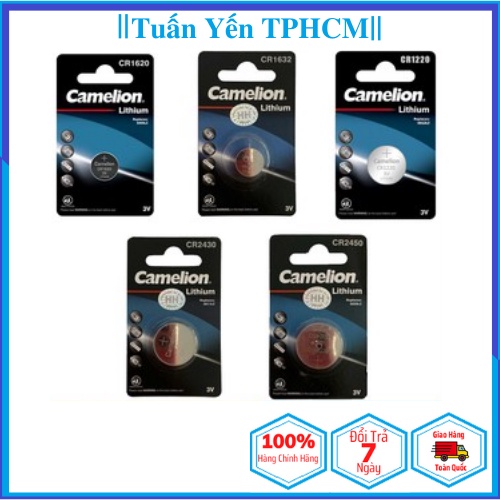 Pin Nút Áo CR1620, CR1632, CR1220, CR2430, CR2450 Camelion  - Chính Hãng Tem Hợp Lực