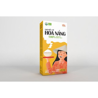 Gạo hữu cơ Hoa Nắng Vàng Lúa Chín 2kg