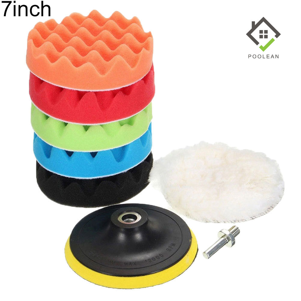 Bộ Bánh Xe Xốp Đánh Bóng Nhiều Màu Sắc Kích Thước 3 Inch / 4 "/ 5" / 6 "/ 7 Inch