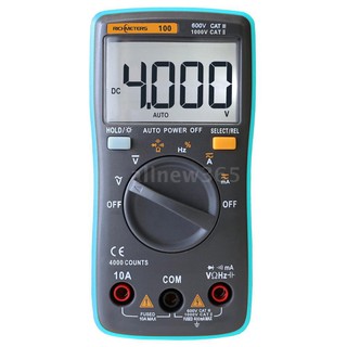 Đồng hồ vạn năng điện tử richmeters rm100 kèm dây cáp và đinh ốc tiện dụng