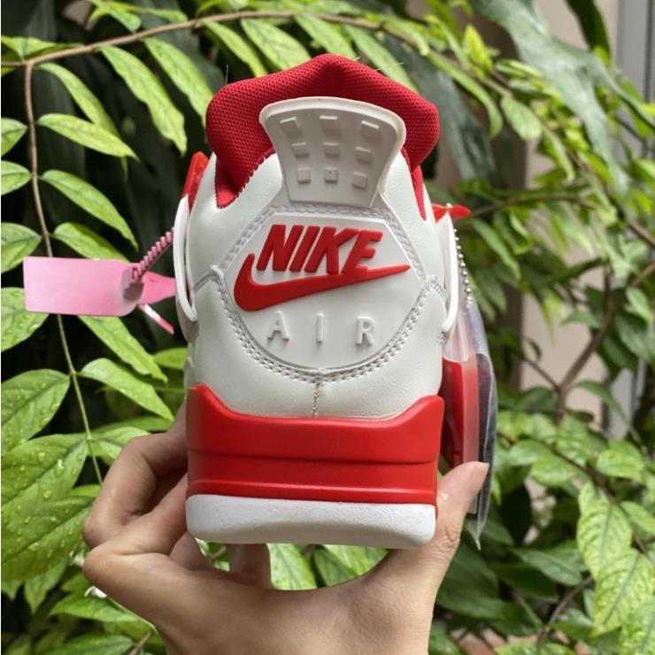 Giày Jordan 4 Fire Red High Quality Nam Nữ - Giày JD4 Thể Thao Bóng Rổ Trắng Đỏ [FREESHIP + HỘP GIÀY + HỘP BẢO VỆ] | BigBuy360 - bigbuy360.vn