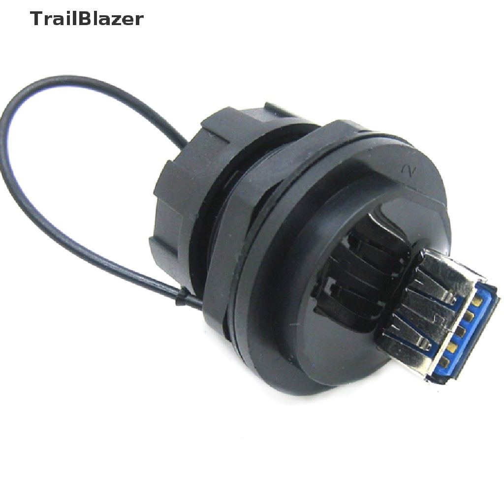 Tbvn USB Female Socket Plug Panel Mount Adapter USB 3.0 Waterproof Connector IP68 Jelly