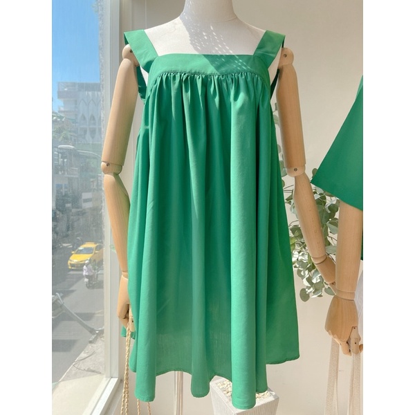 Đầm babydoll đan dây lưng chéo chất vải đẹp MIEU - JA06