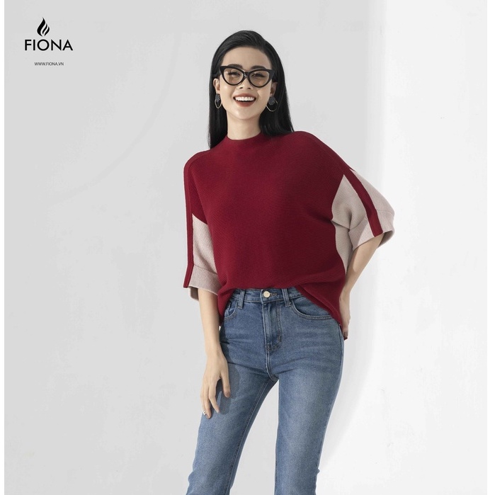 Áo Len Nữ FIONA, Áo Len Cánh Dơi Dáng Suông Trẻ Trung Mã F850733