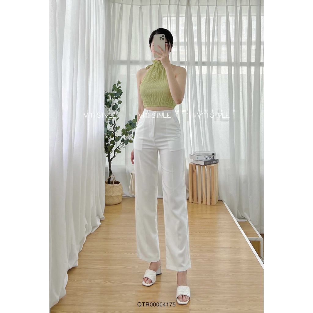 Quần tây nữ ống rộng suông trơn VM Shop thời trang ulzzang Hàn Quốc 09139_ QTR00004