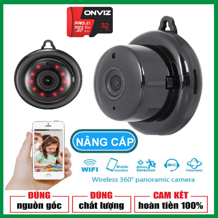 Camera Giám sát V380Pro Không Dây HD 1080P- Có hồng ngoại quan sát đêm V380