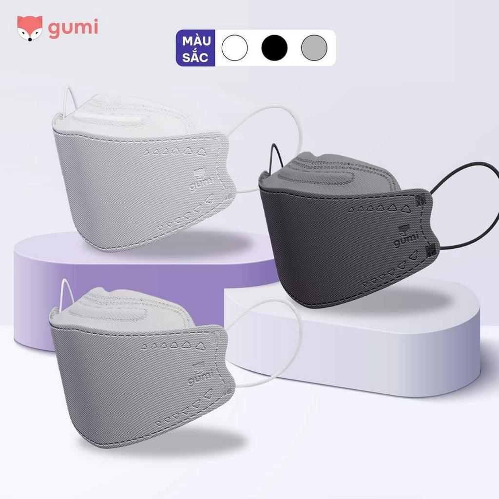 Khẩu trang, khẩu trang 5d Gumi mask 3 lớp kháng khuẩn lọc bụi PM 2.5