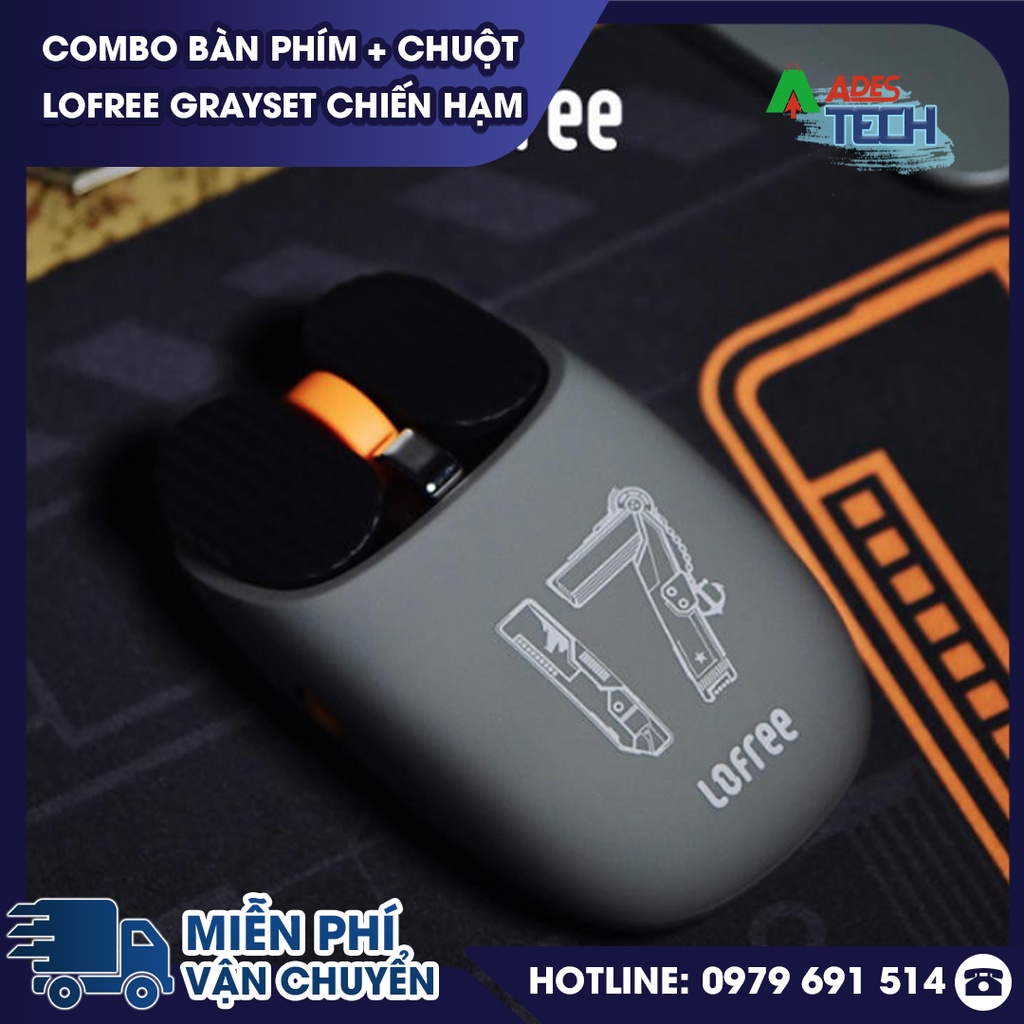 SET Lofree Combo Bàn phím + Chuột Lofree Grayset Chiến Hạm | Set Lofree Navy Hải Quân Không Dây Limited