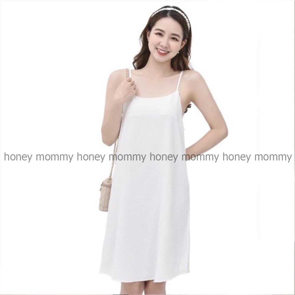 Váy Đầm 2 Dây Sát Nách Mặc Ở Nhà Mùa Hè Form Rộng Bầu Bí Bon Chen HD1605 Honey Mommy
