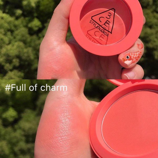 (AUTH) PHẤN MÁ HỒNG 3CE FACE BLUSH MOOD #FULL OF CHARM, #SOFT SALMON