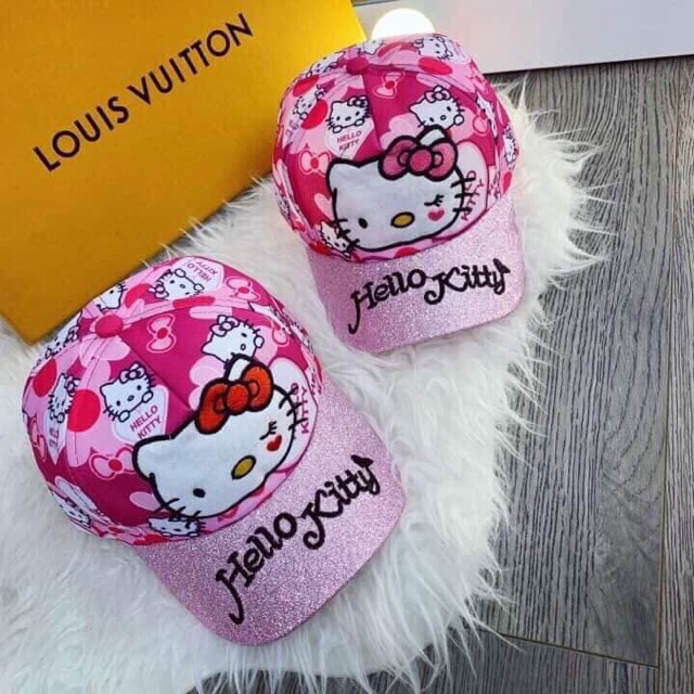 Mũ Hello Kitty Phủ Nhũ (kèm ảnh thật sp)