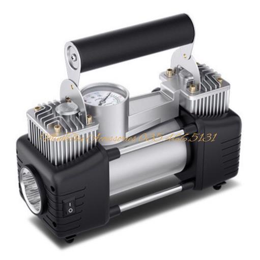 (Hàng mới + video ảnh thật) Bơm Ô Tô 2 Piston Xylanh AIR COMPRESSOR Công Suất Lớn Siêu Khỏe Siêu Nhanh - BH 6 tháng