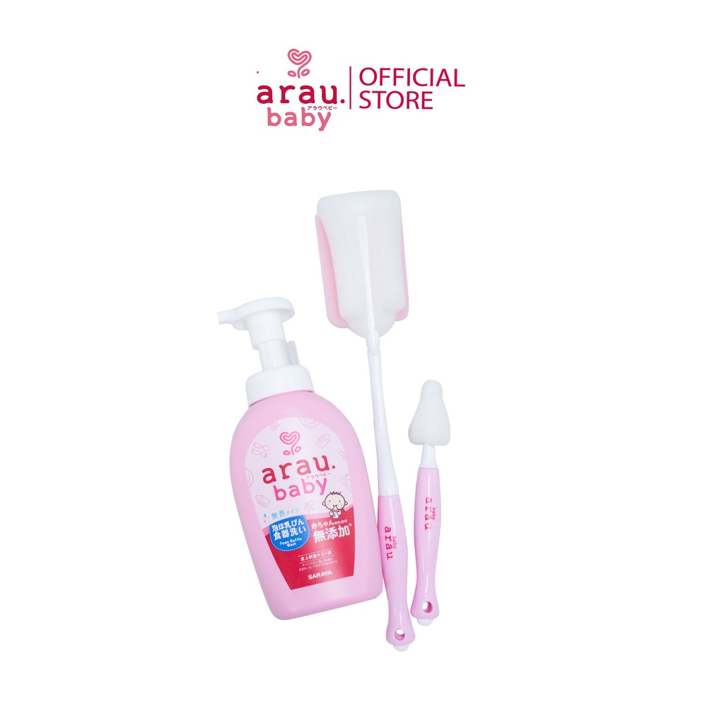 Bộ cọ rửa bình sữa Arau Baby