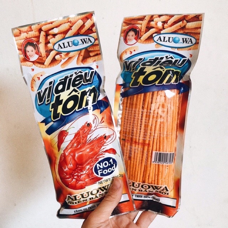 Tăm cay vị điều tôm/ Tăm cay đỏ