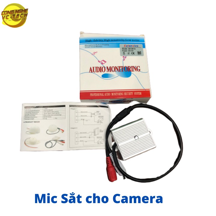 Mic Thu Âm Thanh Cực Nhạy Với Khoảng Cách Xa Cho Hệ Thống Camera Giám Sát - Hướng dẫn sử dụng dễ dàng