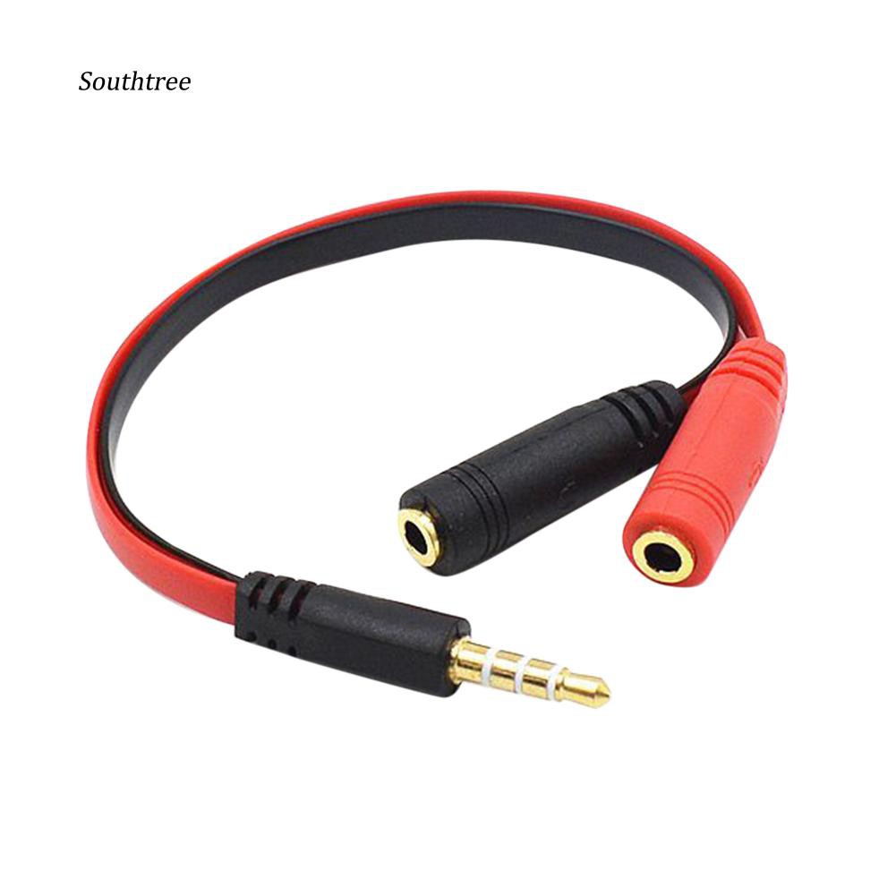 Dây cáp âm thanh chuyển đổi 1 đầu đực sang 2 đầu cái 3.5mm