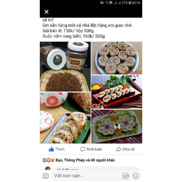 Ruốc nấm hương/Ruốc nấm Rong Biển Hàn Quốc siêu ngon - Healthy
