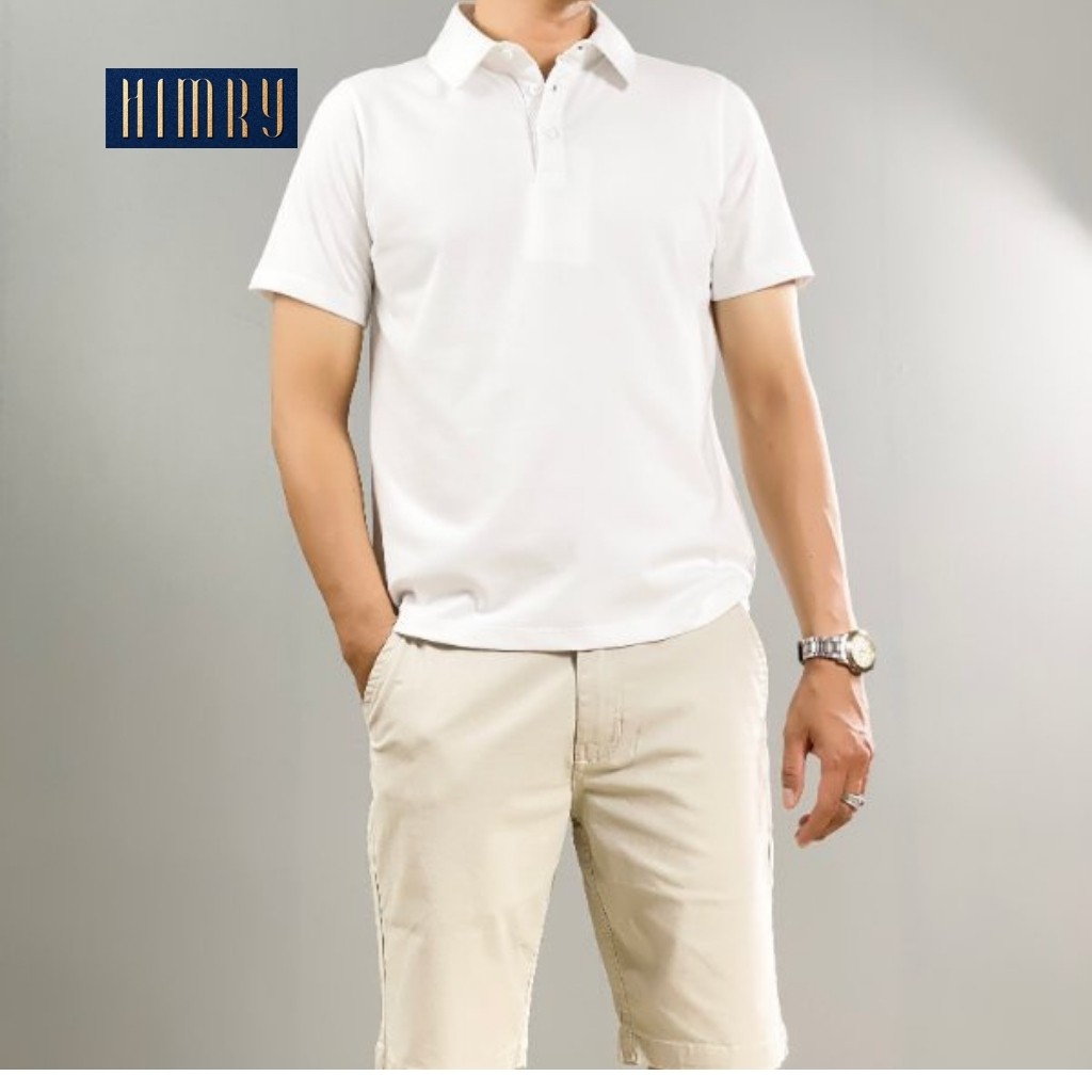 Áo thun nam polo HIMRY thiết kế vải cotton cao cấp ngắn tay cực sang trọng và lịch lãm | BigBuy360 - bigbuy360.vn