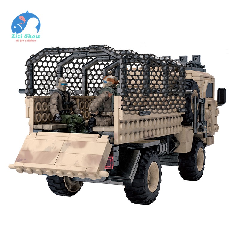 Bộ Lắp Ghép Lego Hình Xe Tải Quân Đội Ww2