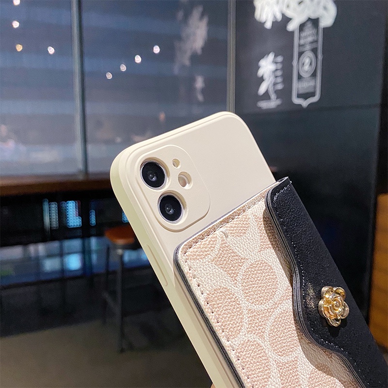 Ốp Điện Thoại Dạng Ví Đựng Thẻ Thiết Kế Sang Trọng Cho IPHONE 14 13 PRO MAX 12 MINI 11 5 S 6 7 8 PLUS X XS MAX XR