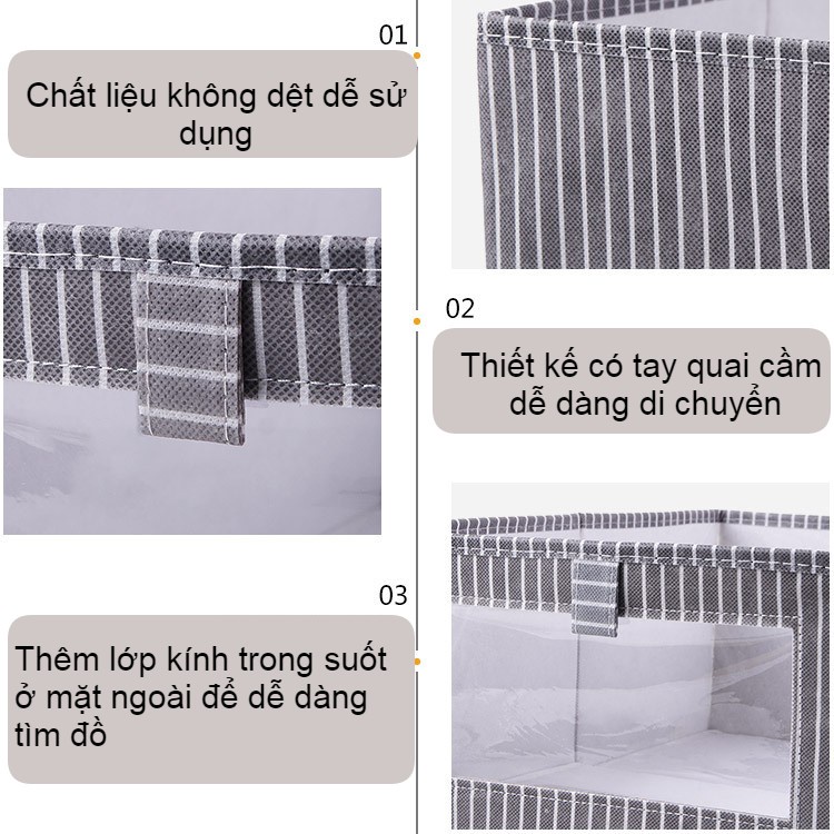 Hộp / khay đựng quần áo, đồ lót cao cấp phong cách Nhật Bản sắp xếp tủ quần áo thông minh tiết kiệm thời gian