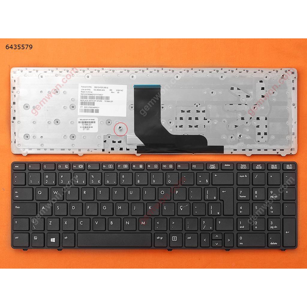 (KEYBOARD) BÀN PHÍM LAPTOP HP 8560P (CÓ CHUỘT) dùng cho ProBook 6560b 6565b 6570b 6575b, Elitebook 8560p 8570p