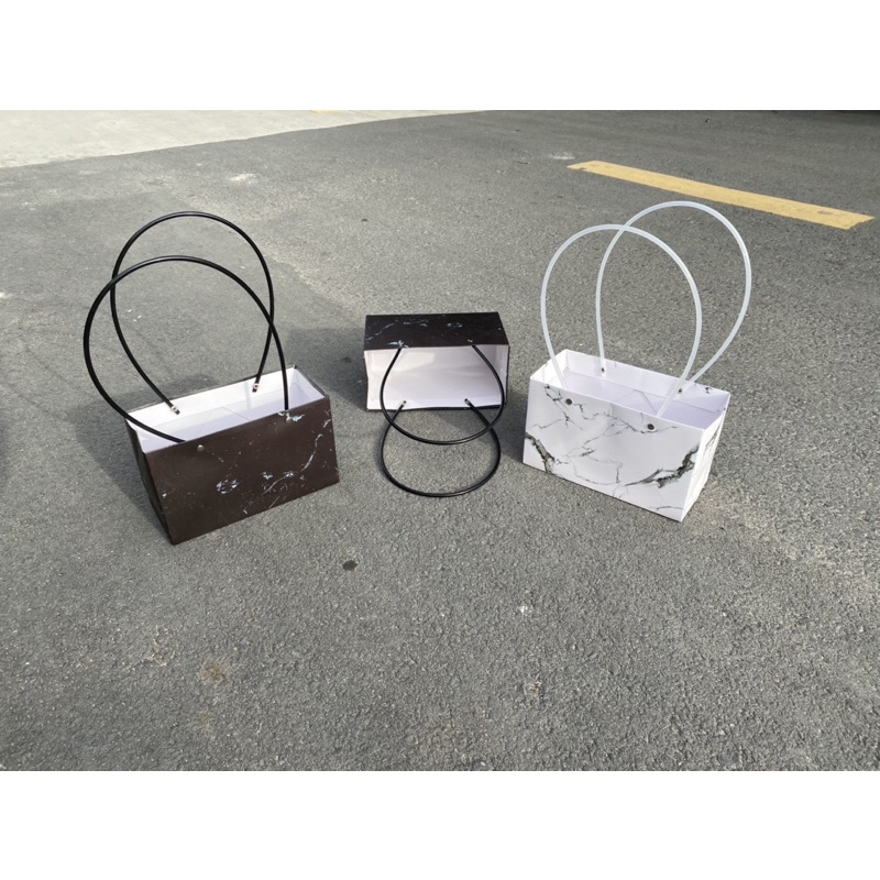 Túi cắm hoa sap vân đá