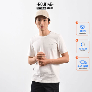 Áo Thun Nam Tay Ngắn Thêu Form Regular - Routine 10S21TSH010