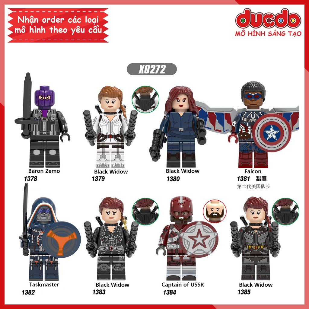 Minifigures các nhân vật trong Black Widow tuyệt đẹp - Đồ Chơi Lắp Ghép Xếp Hình Mini Mô hình Iron Man Xinh X0272