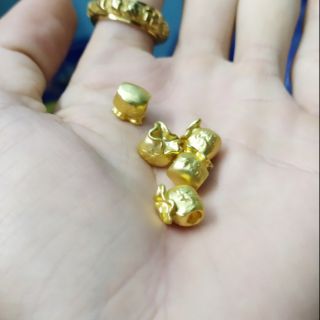 Hạt Charm Túi Tiền Bạc 925 Mạ 24k Tài Lộc