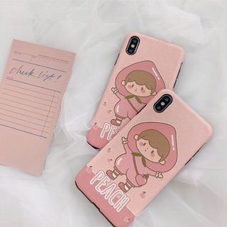 Ốp lưng iPhone nhựa dẻo - Peach boy