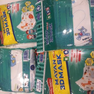 (5pcs) Khẩu Trang 3D MAYAN cho bé