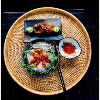 [Sale] Mâm mây bày món ăn decor chụp hình