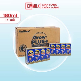Thùng 48 hộp sữa pha sẵn Nutifood Growplus xanh 180ml