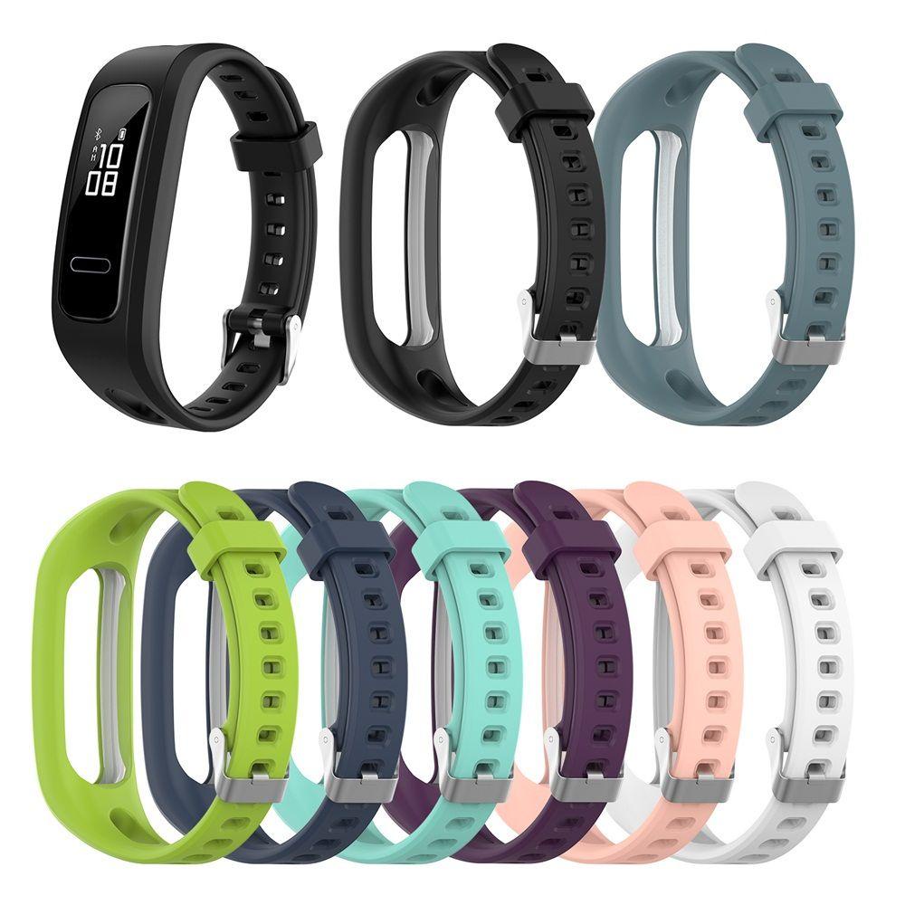Dây Đeo Silicon Có Khóa Gài Cho Đồng Hồ Thể Thao Thông Minh Huawei Band 4e 3e Honor Band 4 Running