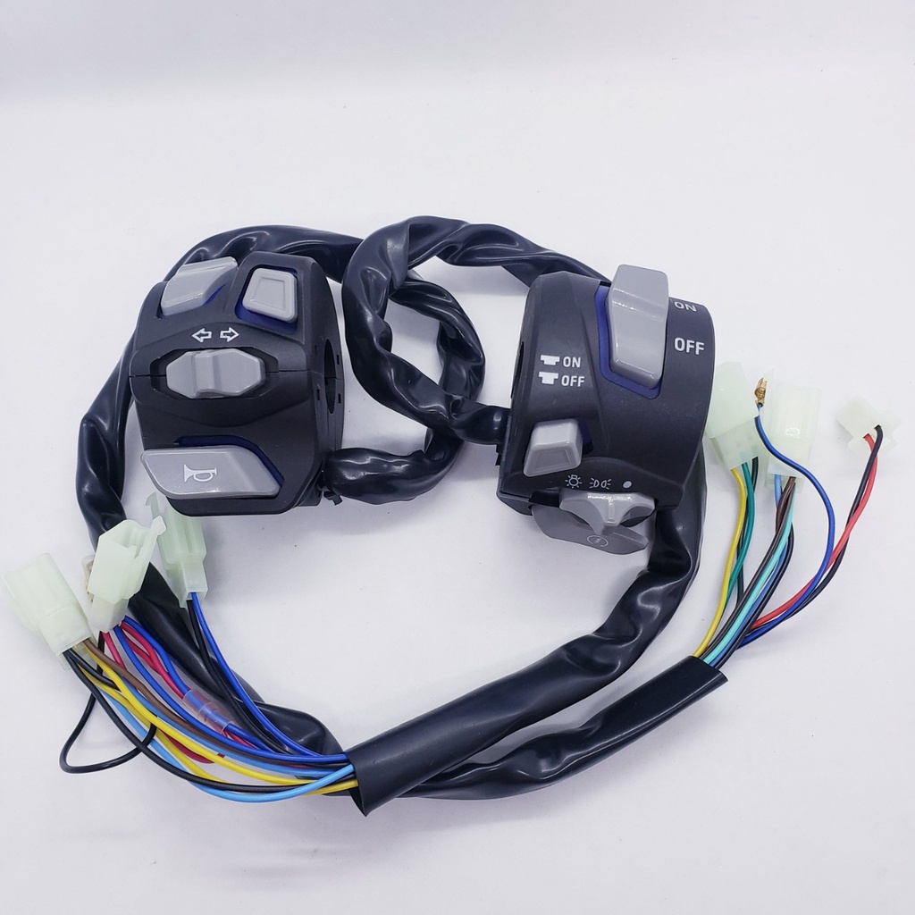 Cùm công tắc light master có đèn nhập khẩu cao cấp gắn xe máy sirius wave vario sonic exciter...