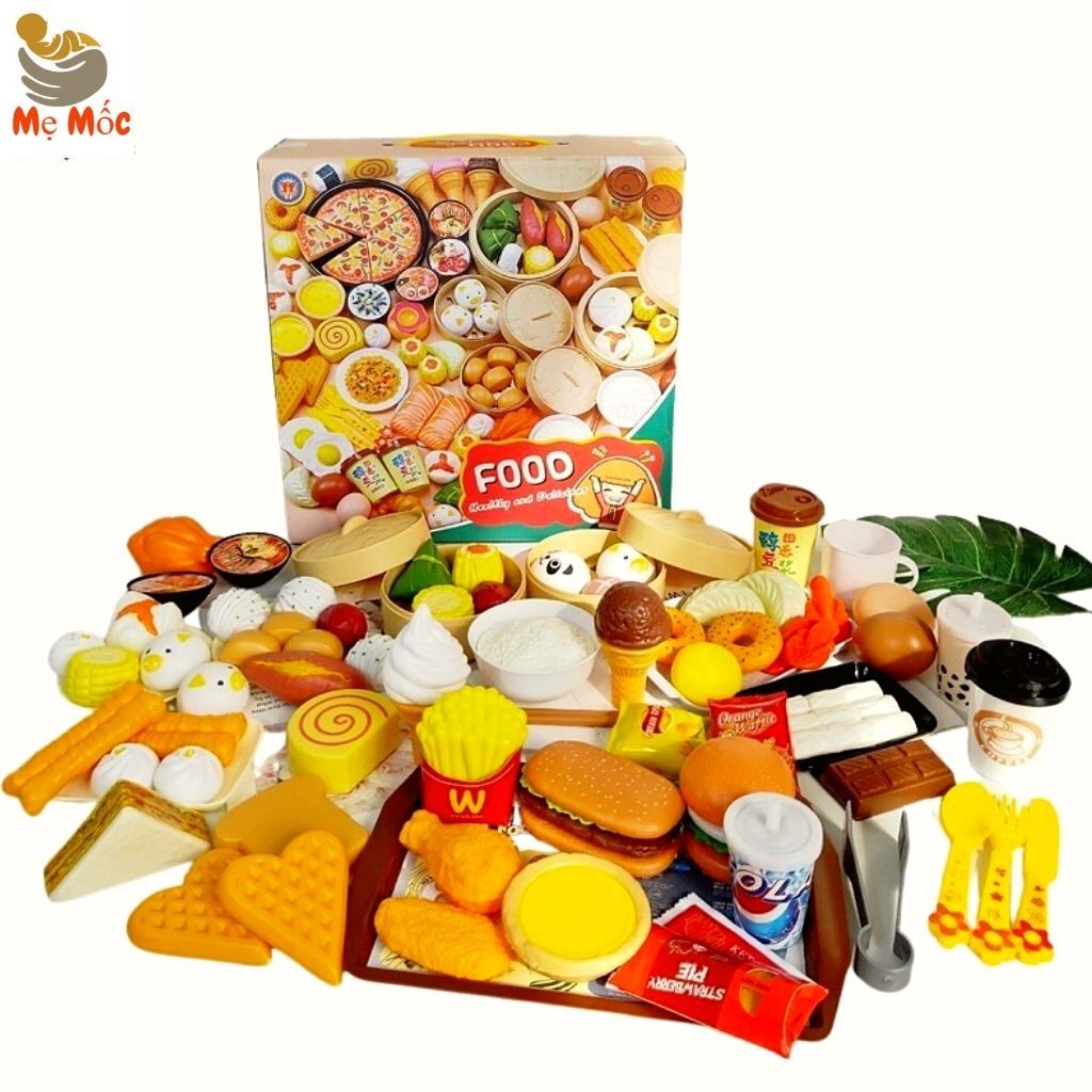 Đồ Chơi Nấu Ăn 88 Chi Tiết Cho Bé Thóa Sức Sáng Tạo, Tư Duy Thông Minh- Shop Mẹ Mốc ,NA88