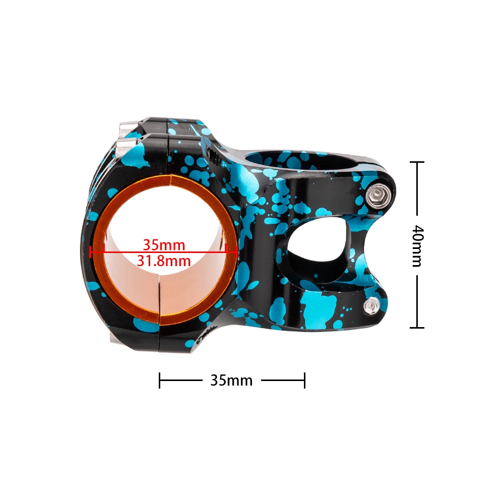 Ztto Thanh Tay Lái 35mm 50mm 0 Độ Bằng Hợp Kim Nhôm Cho Xe Đạp Leo Núi