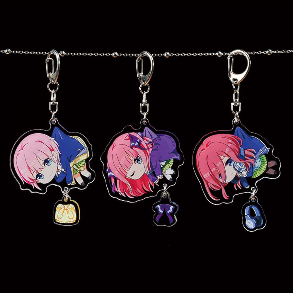 Móc khóa họa tiết hoạt hình anime Nakano Ichika dễ thương