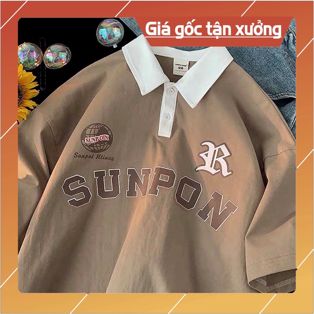 ( Mã PL04:SUN ) Áo POLO trơn nam nữ phong cácH TEEN