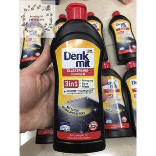 Dung dịch vệ sinh bếp từ, bếp điện Denkmit Denkmit Glaskeramik 3 in1 300ml