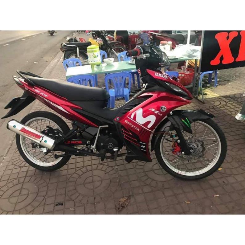 ( Quí khách vui lòng mang ra tiệm cho thợ dán ) Tem Exciter 2011 đỏ movista