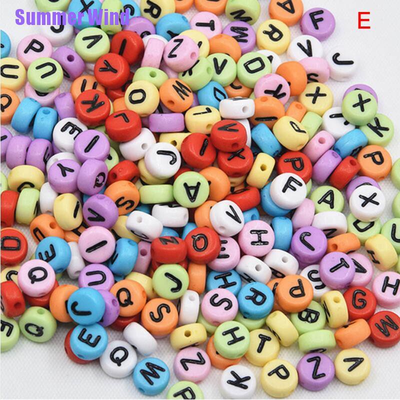 Bộ 100 Hạt Xỏ Lỗ Hình Chữ Cái Xinh Xắn