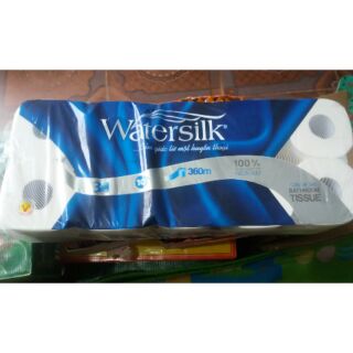Giấy vệ sinh Watersilk dài.