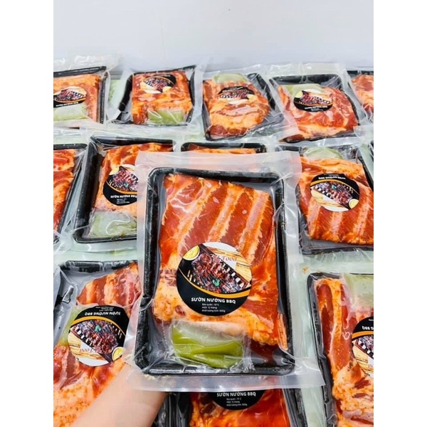 SƯỜN NƯỚNG BBQ. khay 500g