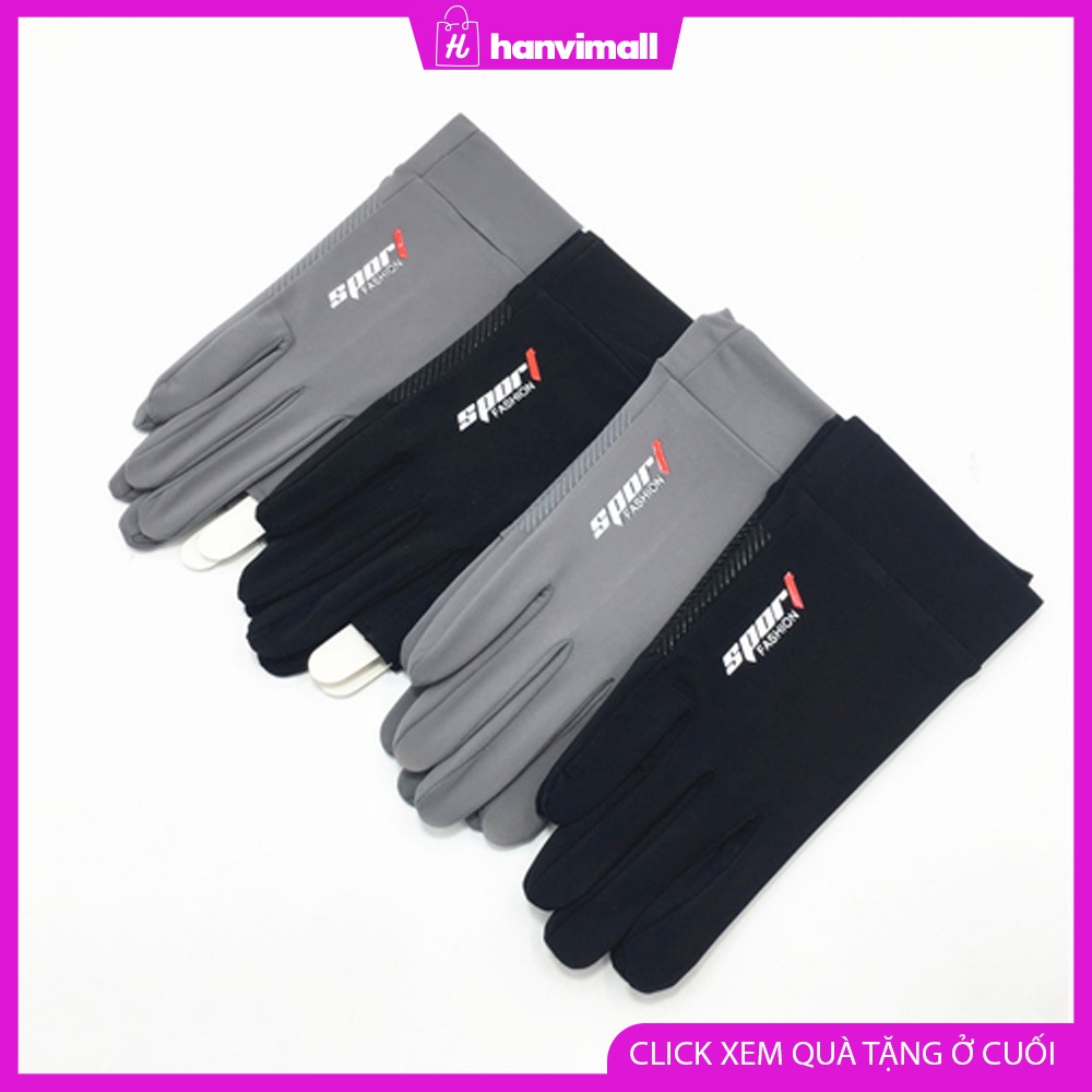 Đôi găng tay vải lụa 2 chiếc tay phải chống trượt chống tia cực tím dùng được màn hình cảm ứng khi chơi golf