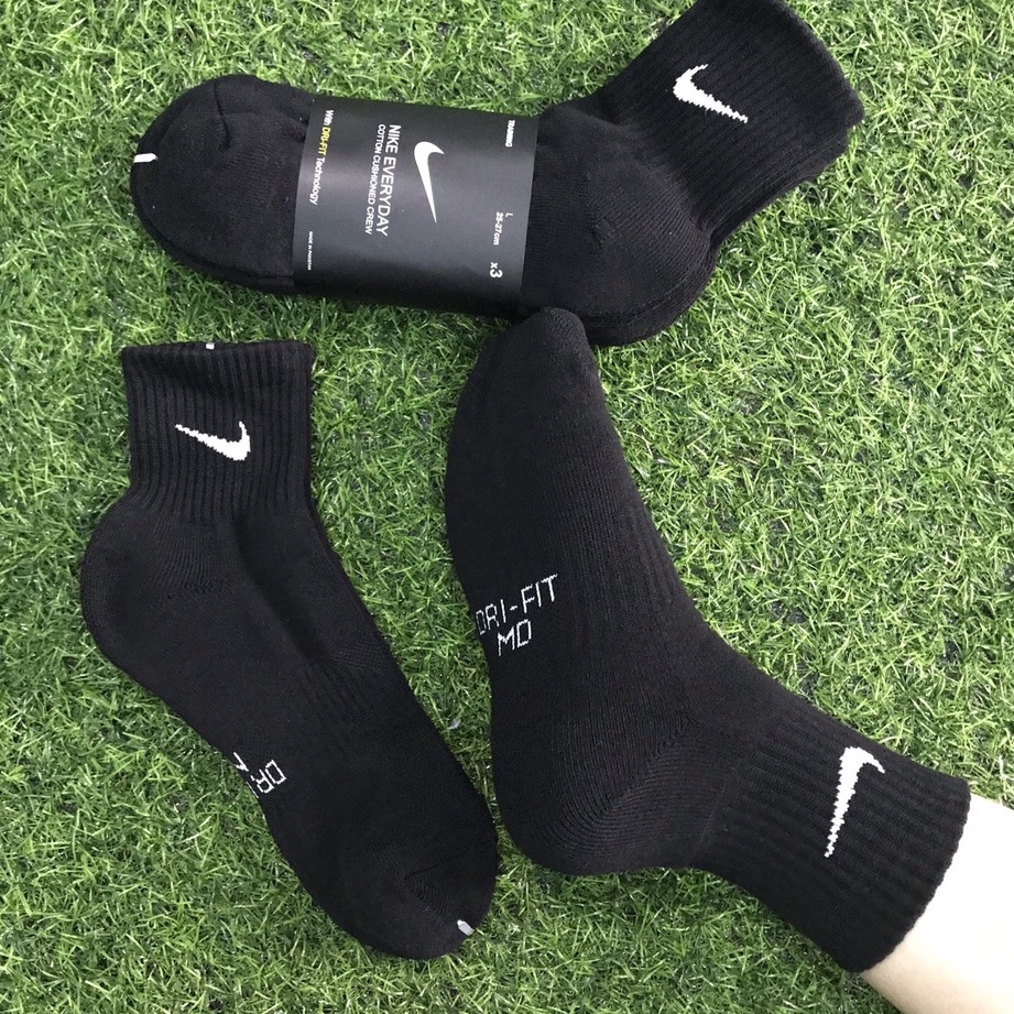 [ HÀNG XUẤT XỊN] Tất vớ thể thao Nike Dri fit cổ trung lửng nam nữ êm chân thoáng khí SPORT SOCKS